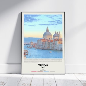 Digital Oil Paint, Venice Print, Venice Wall Art, Venice Poster, Venice Photo, Venice Poster Print, Venice Wall Decor, Italy Poster Print