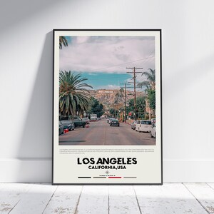 Digital Oil Paint, Los Angeles Print, Los Angeles Wall Art, Los Angeles Poster, Los Angeles Photo, Los Angeles Poster Print, California