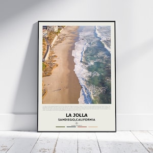 Digitale olieverf, La Jolla-afdruk, La Jolla-muurkunst, La Jolla-poster, La Jolla-foto, La Jolla-posterafdruk, La Jolla-muurdecoratie, San Diego