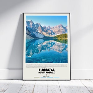 Pintura al óleo digital, impresión de Canadá, arte mural de Canadá, póster de Canadá, fotografía de Canadá, impresión de póster de Canadá, decoración de pared de Canadá, Toronto, Vancouver