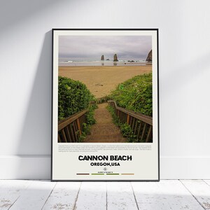 Digital Oil Paint, Cannon Beach Print, Cannon Beach Wall Art, Cannon Beach Poster, Cannon Beach Photo, Cannon Beach Wall Decor, Oregon, USA