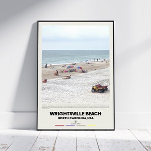 Digital Oil Paint, Wrightsville Beach Print, Wrightsville Beach Art, Wrightsville Beach Poster, Wrightsville Beach Photo, North Carolina