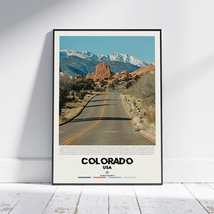 Digital Oil Paint, Colorado Print, Colorado Wall Art, Colorado Poster, Colorado Photo, Colorado Poster Print, Colorado Wall Decor, USA