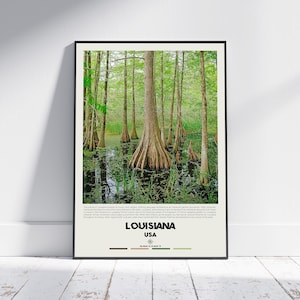 Digital Oil Paint, Louisiana Print, Louisiana Wall Art, Louisiana Poster, Louisiana Photo, Louisiana Poster Print, Louisiana Wall Decor, USA