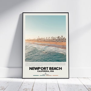 Digitale Ölfarbe, Newport Beach Print, Newport Beach Wandkunst, Newport Beach Poster, Newport Beach Foto, Newport Beach Decor, Kalifornien
