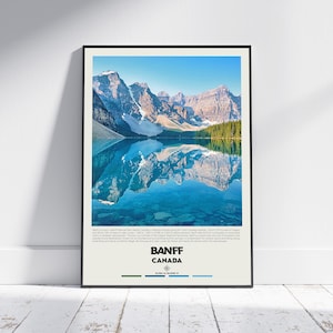 Digitale olieverf, Banff-afdruk, Banff-muurkunst, Banff-poster, Banff-foto, Banff-posterafdruk, Banff-muurdecoratie, Canada-posterafdruk