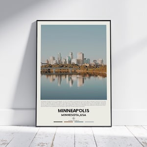 Digital Oil Paint, Minneapolis Print, Minneapolis Art, Minneapolis Poster, Minneapolis Photo, Minneapolis Poster Print, Minneapolis Decor