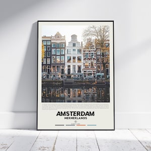Digital Oil Paint, Amsterdam Print, Amsterdam Wall Art, Amsterdam Poster, Amsterdam Photo, Amsterdam Poster Print, Amsterdam Decor