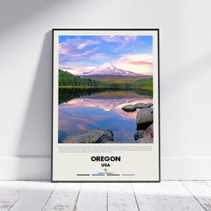 Digital Oil Paint, Oregon Print, Oregon Wall Art, Oregon Poster, Oregon Photo, Oregon  Poster Print, Oregon Wall Decor, USA Poster Print