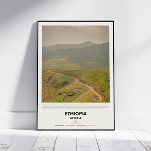 Digital Oil Paint, Ethiopia Print, Ethiopia Wall Art, Ethiopia Poster, Ethiopia Photo, Ethiopia Poster Print, Ethiopia Wall Decor, Africa