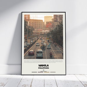 Digital Oil Paint, Manila Print, Manila Wall Art, Manila Poster, Manila Photo, Manila Poster Print, Manila Wall Decor, Philippines Poster