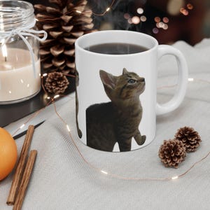 Cute Cat Ceramic Mug | Perfect Gift for Cat Lovers, Coffee Mug, Tea Cup, Animal Lovers&#39; Gift, Home Decor
