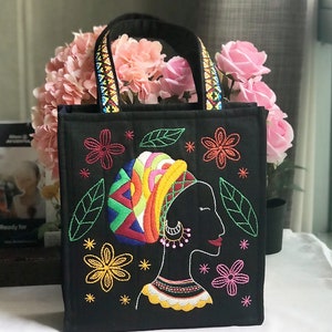 Hand bestickte Tasche, bestickte Tasche, Frau bestickte Tasche, Handtasche, Schultertasche, Geschenk für sie