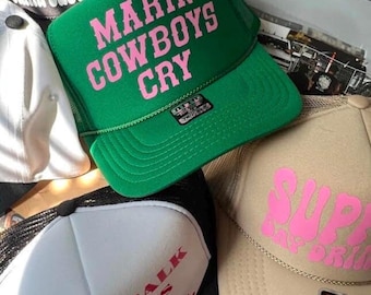 Makin Cowboys Cry Trucker Hat|  Cowgirl Trucker Hat | Country Trucker Hat