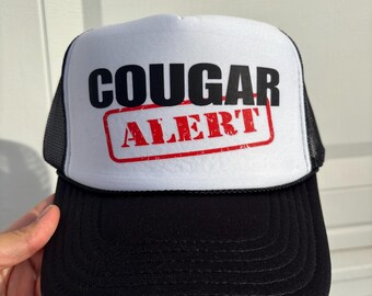 CougarAlert Trucker-Hut, Lustiger Slogan-Hut, Unangemessene Unhinged Trucker