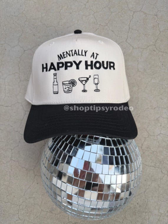 Make It A Happy Hour Trucker Hat Happy Hour Trucker Hat - Custom Snapback Hat - Custom  main image 3