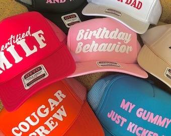 Ausgefallener Slogan Trucker Hat Roulette | Unangemessene Trucker Hüte, Lustige Hüte, Party Hüte