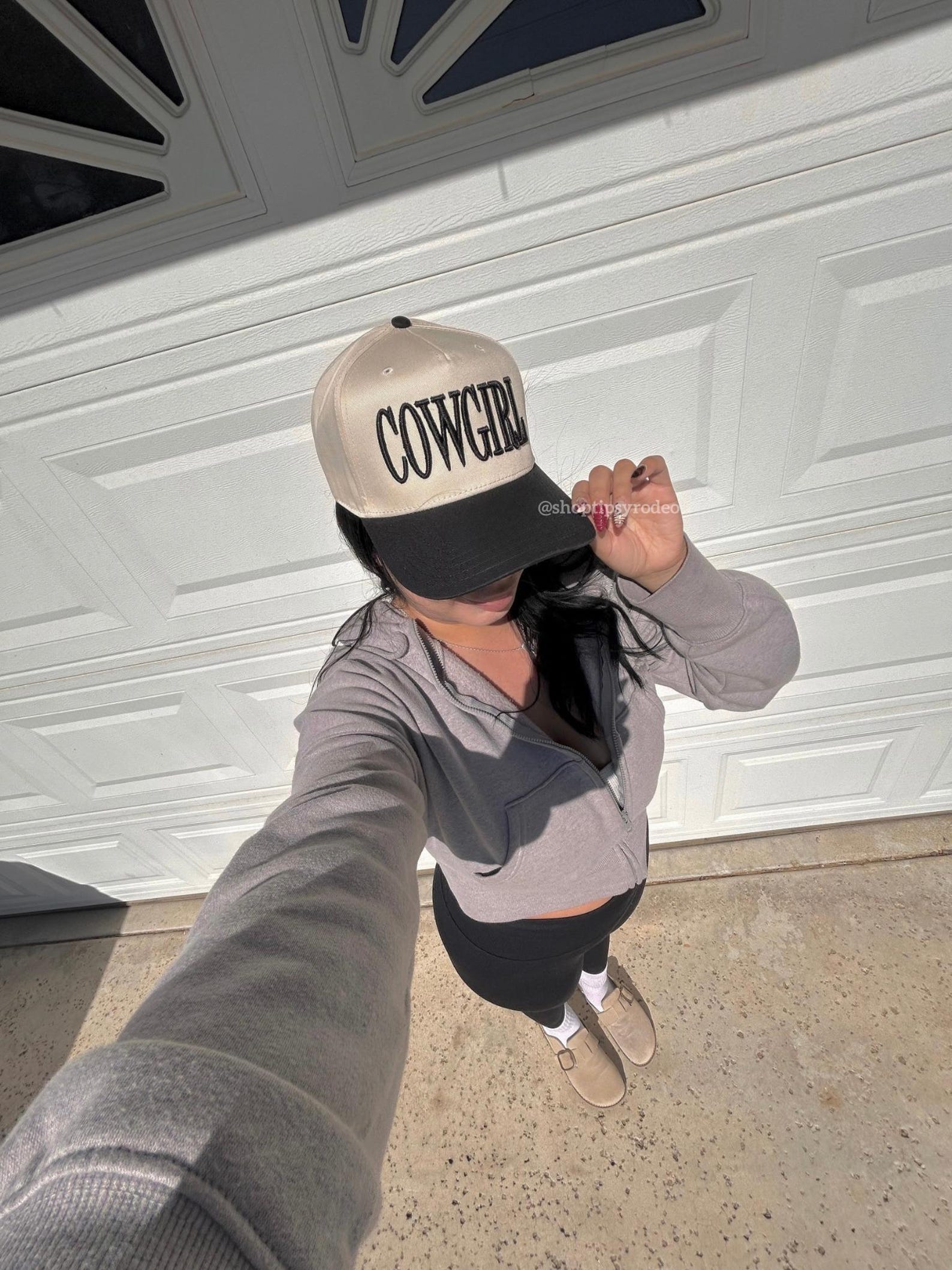 Emo Cowgirl Embroidered Trucker Hat