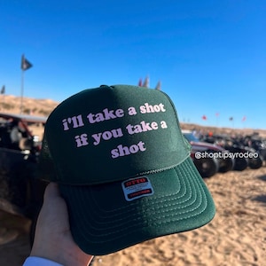 Take a Shot Trucker Hat | Bachelorette Party, Day Drinking, Feral hat, fun hats image 1