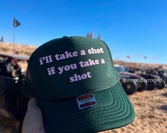 Take a Shot Trucker Hat | Day Drinking Trucker Hat Drinking Hat Trendy Trucker Hats | Bachelorette Hat Trucker Hat