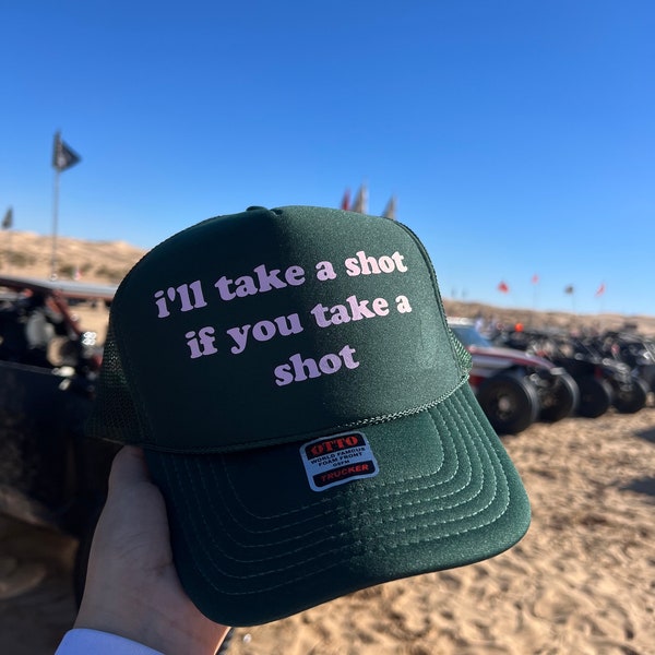 Take a Shot Trucker Hat | Day Drinking Trucker Hat Drinking Hat Trendy Trucker Hats | Bachelorette Hat Trucker Hat