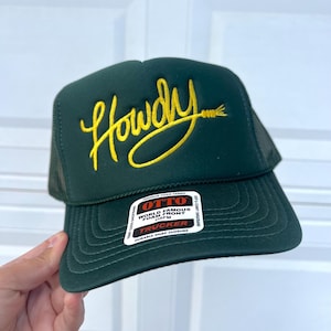 Howdy rope trucker hat | Cowgirl Trucker Hat | Country Trucker Hat | Bachelorette Hat| Cowgirl | Cute Trucker Hats | Hats Rodeo, country ,
