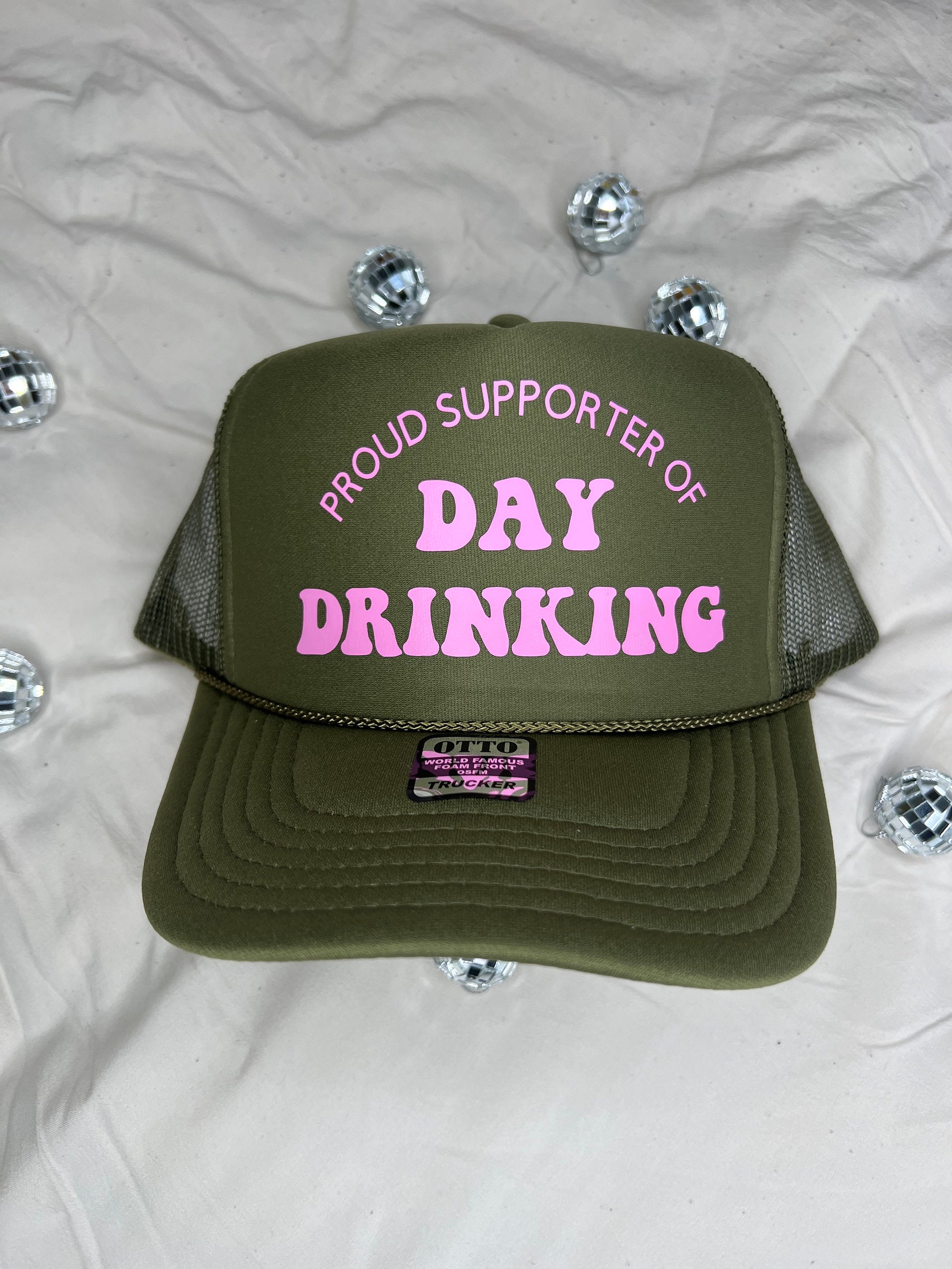 Day Drinking Trucker Hat | Bachelorette Party, Game Day - Etsy display picture 1