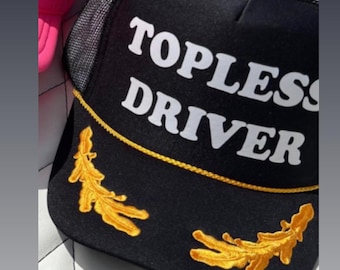 Topless Fahrer Kapitän Trucker Hut, Klapperhut, unangemessene Hüte
