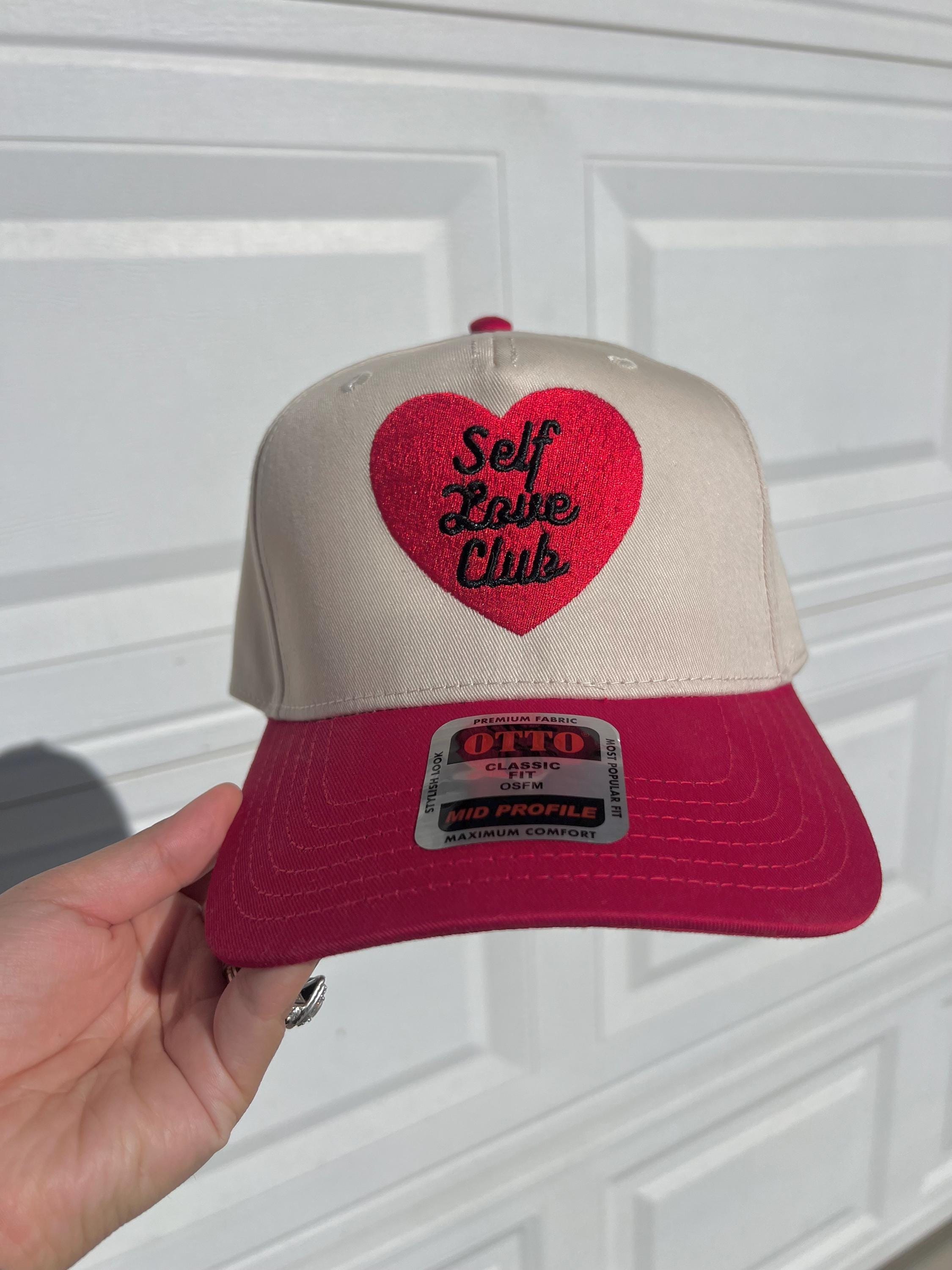 Self Love Club Embroidered Logo Strapback Hat Cap SELF LOVE CAP BEIGE – alicecostore main image 2