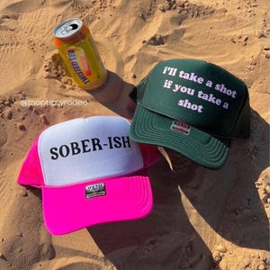 Take a Shot Trucker Hat | Bachelorette Party, Day Drinking, Feral hat, fun hats image 3