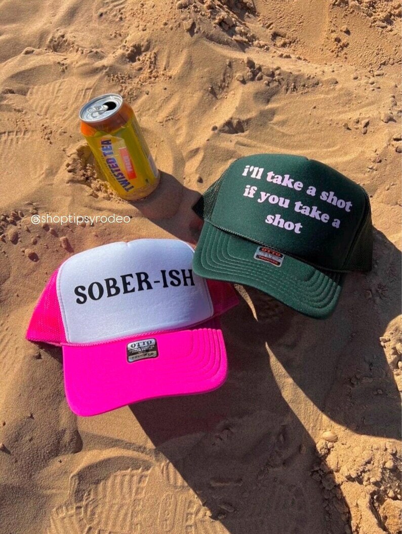 Take a Shot Trucker Hat | Bachelorette Party, Day Drinking, Feral hat, fun hats image 3