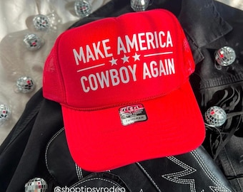Make America Trucker Hat|  western Trucker Hat | Country Trucker Hat| Bachelorette Hat | Trendy Hats| Trucker Hats | Party Hats