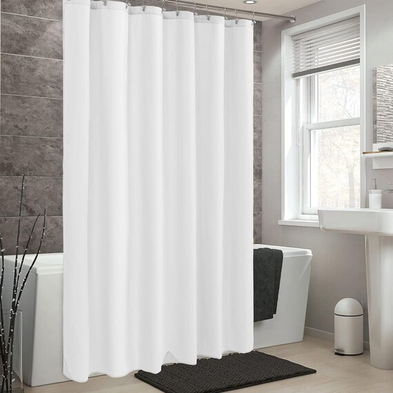 Fabric shower curtain deals liner