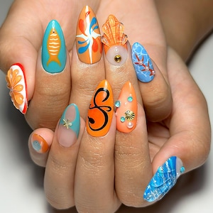 One Piece Luffy Press On Nails | Anime Cosplay Nail Art|HB600YC