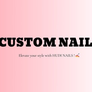 Custom Press On Nails Crafting Innovative Nail Art Embrace Your Individuality Gift for her, Nails press on Mother day gift HD53T zdjęcie 1