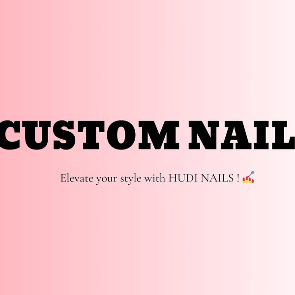 Custom Press On Nails |  Crafting Innovative Nail Art - Embrace Your Individuality | Gift for her, Nails press on | HD53T