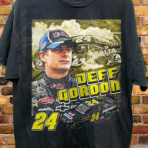 Vintage Jeff Gordon Bootleg Graphic Tee Shirt