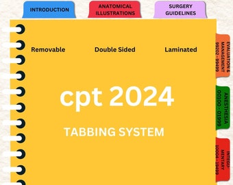 2024 AMA CPT Medical Coding Tabbing System