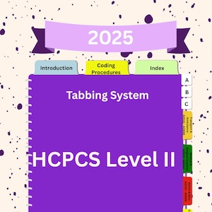 2025 HCPCS Level II Tabbing System