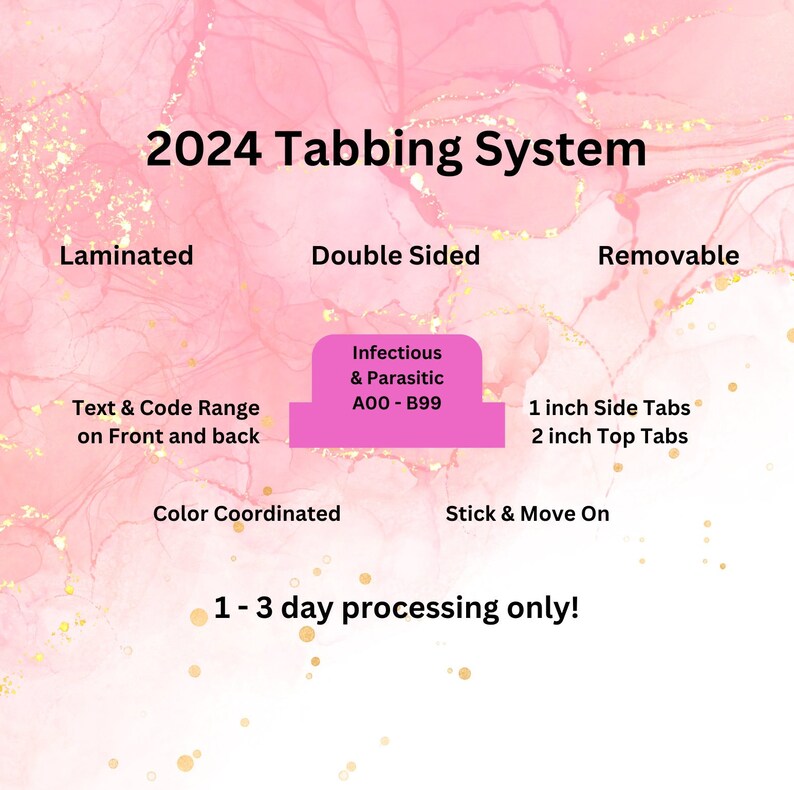 2024 AAPC ICD10CM Tabbing System Etsy
