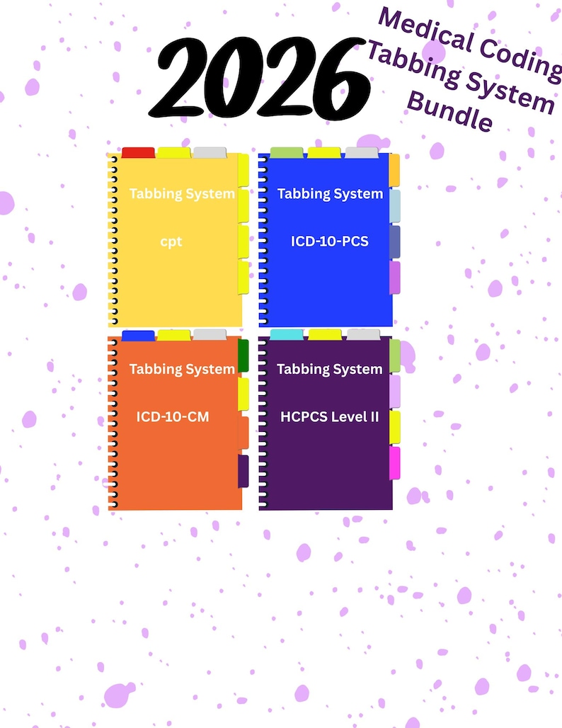 2026 Medical Coding Tabbing System Bundle - Etsy