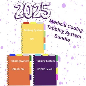 2025 Medical Coding Tabbing System Bundle