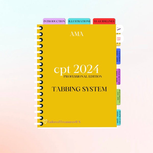 Cpt 2024 Tabbing Etsy