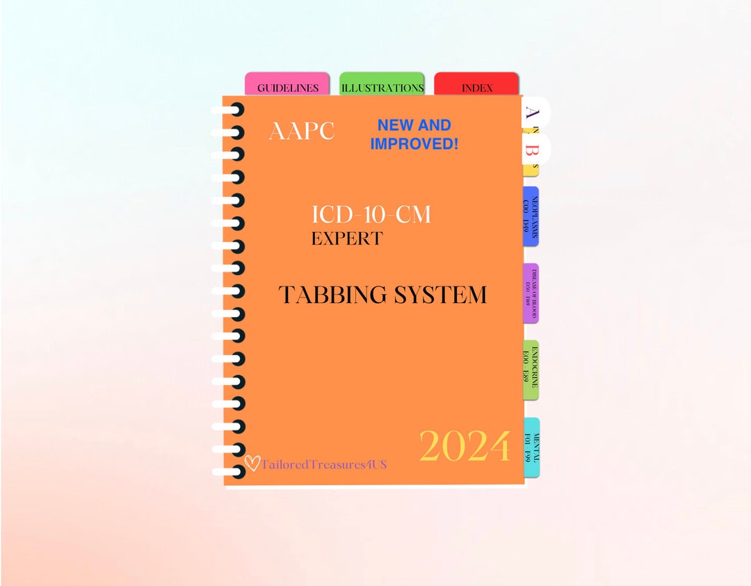 2024 AAPC ICD10CM Tabbing System Etsy