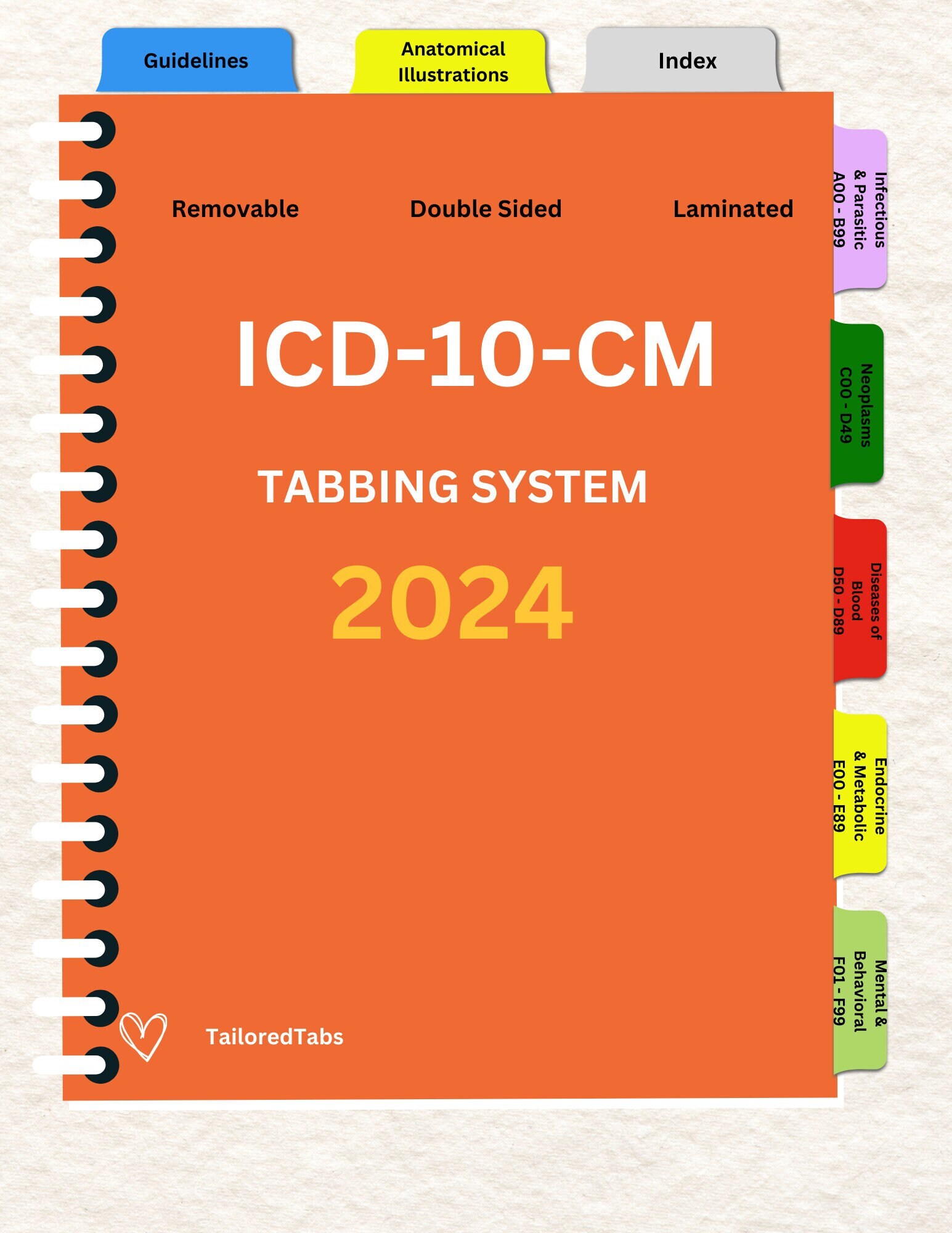 2024 AAPC ICD10CM Tabbing System Etsy