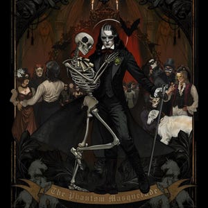 The Phantom Masquerade | Podpisany, duży ilustrowany wydruk