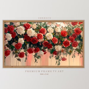 Summer Abstract Flowers Frame TV Art, Colourful Spring Tv Art, Vintage Style Painting, Easter Screensaver, Spring Samsung tv Art Download