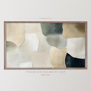 Modern Neutral Abstract Samsung frame Tv Art, Samsung Frame TV Art Painting, Frame TV Art, Texture TV Art, Neutral Abstract,Instant Download