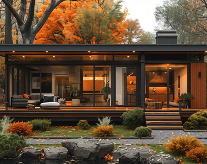 128.Home design inspiration(**No plan**)1 front view image (JPG) and 1 front view animation (MP4) Download for more design inspiration.