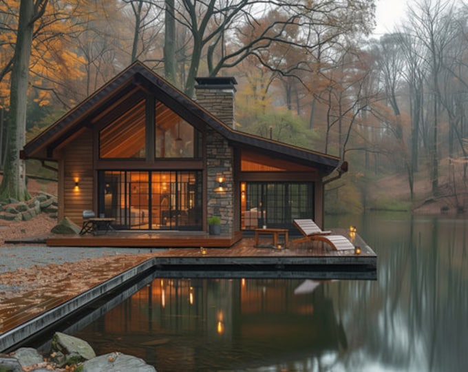 217.Home design inspiration(**No plan**)1 front view image (JPG) and 1 front view animation (MP4) Download for more design inspiration.